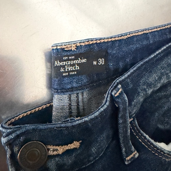 lot of 2 jeans Abercombie & Fitch distressed skinny & True Religion jean sz.30 - Picture 8 of 8